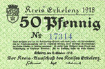 GERMANY - EMERGENCY NOTES (1914-1923) A - J 50 pf Erlelenz. Kreis. Billet. -