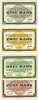 GERMANY - WAR PRISON CAMPS (1914-1918) 1 mark Zwickau. Kriegsgefangenenlager. Série de 4 billets. 2 mark, 3 mark, 5 mark -