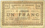FRENCH EMERGENCY NOTES 1 franc Dourges (62). Commune. Billet. 15.4.1915, série RS -