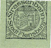 GERMANY - EMERGENCY NOTES (1914-1923) A - J 15 pf Flensburg. Strassenbahn. Billet. n. d. - -