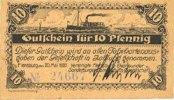 GERMANY - EMERGENCY NOTES (1914-1923) A - J 10 pf Flensburg. Vereinigte Flensburg-Ekensunder und Sonderburger Dampschiffs-Gesellschaft. Billet. -