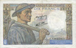 NOTES OF THE BANQUE DE FRANCE 10 francs Banque de France. Billet. mineur, -