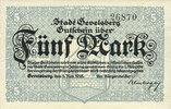 GERMANY - EMERGENCY NOTES (1914-1923) A - J 5 mark Gevelsberg. Stadt. Billet. -