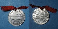 ALSACE 2e centenaire de la Réunion de l'Alsace à la France (traité de Westphalie). Médaille en étain -
