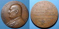 MEDALS bronze Mines d'Aniche. 50 ans de services de son directeur-gérant. Emile Vuillemin. Médaille . -