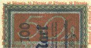 GERMANY - EMERGENCY NOTES (1914-1923) A - J 50 pfennig Düren. Stadt. Billet. 1.6.1921, imprimé /partie droite d'un billet découpé -