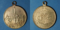 ALSACE Alsace. Mulhouse. 1er tournoi de gymnastique du Haut-Rhin. Médaille en laiton. 29 mm -