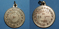 ALSACE Alsace. Strasbourg. Rowing-Club - Régates. Médaille laiton. 23 mm. Avec son anneau -