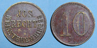 FRENCH EMERGENCY COINS pfennig Strasbourg (67). Jos. Recht. 10 ( ) -