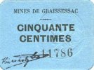 FRENCH EMERGENCY NOTES 50 centimes Gouy-sous-Bellonne (62). Commune. Billet. -