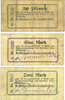 GERMANY - EMERGENCY NOTES (1914-1923) A - J 50 pf Grätz (Grodzisk Wielkopolski, Pologne). Kreisausschuss. Billets. 1mark, 2 mark n.d. - -