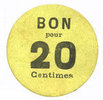 FRENCH EMERGENCY NOTES 20 centimes Lyon (69). Société Horme et Buire. Billet. -