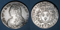 FRENCH ROYAL COINS Louis XV (1715-1774). 1/2 écu aux lauriers Besançon. Atelier rare ! -