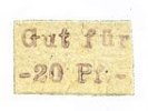 GERMANY - EMERGENCY NOTES (1914-1923) A - J 20 pf Hemau. Anschütz Paul. Apotheke. Billet. uniface -