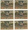 GERMANY - EMERGENCY NOTES (1914-1923) A - J 50 pfennig Eisenach. Stadt. Série de 6 billets. -