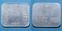 FRENCH EMERGENCY COINS Pompey (54). Ruche de Pompey. 1 litre de vin -