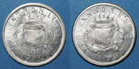 FRENCH EMERGENCY COINS Annonay (07). Union Commerciale et Industrielle. 10 cmes 1918, maillechort, monnaie fautée -