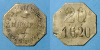 FRENCH EMERGENCY COINS 20 centimes Paris (75). A la Pinte du Nord - Monnier (38 rue Saint Quentin). -