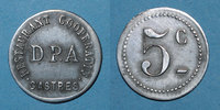 FRENCH EMERGENCY COINS 5 centimes Castres (81). Restaurant Coopérative - D.P.A. (Dépôt du Parc d'Artillerie. -