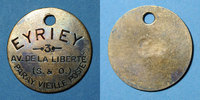 TOKENS Jeton Paray-Vieille-Poste (91). Eyriey (3 av de la Liberté). publicitaire -