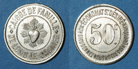FRENCH EMERGENCY COINS 50 centimes Lons-le-Saunier (39). Caisse de Famille. Economat Saint-Désiré. -