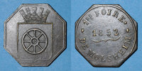 ALSACE Jeton Alsace. Molsheim. 1ère Foire. laiton octogonal. 28,7 mm. -