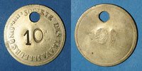 FRENCH EMERGENCY COINS Lyon (69). Société des Travailleurs Unis. sans valeur, troué, sans la contremarque habituelle -