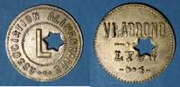FRENCH EMERGENCY COINS Lyon (69). Association Alimentaire du 6è Arrondissement. L (légumes). -