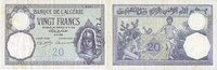 ANCIENT FRENCH COLONIES 20 francs Tunisie. Billet. type 1912, du -