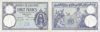 ANCIENT FRENCH COLONIES 20 francs Tunisie. Billet. type 1912, du -