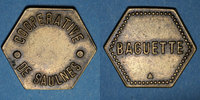 FRENCH EMERGENCY COINS Saulnes (54). Coopérative de Saulnes. Baguette. Non perforé -