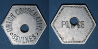 FRENCH EMERGENCY COINS Saulnes (54). Union Coopérative. Flûte. Perforé -