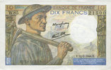 NOTES OF THE BANQUE DE FRANCE 10 francs Banque de France. Billet. mineur, -