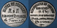 FRENCH EMERGENCY COINS 2 francs Xeuilley (54) - Usines de Xeuilley - M & M. -