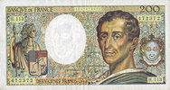 NOTES OF THE BANQUE DE FRANCE 200 francs Banque de France. Billet. (Montesquieu), -