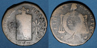 FRENCH MODERN COINS 2 sols Convention . aux balances, type sans date -