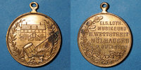 ALSACE Alsace. Mulhouse. 2e concours des sociétés de musique d'Alsace-Lorraine. Médaille en cuivre -