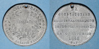 REVOLUTIONARY DOCUMENTS and WAR OF 1870 Révolution de Vote de la Constitution. Médaille plomb. 35 mm -