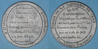 REVOLUTIONARY DOCUMENTS and WAR OF 1870 Révolution de Accusations contre le général Cavaignac. Médaille étain. 72 mm -