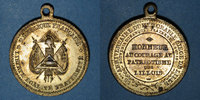 REVOLUTIONARY DOCUMENTS and WAR OF 1870 Révolution de Fraternisation des gardes nationales. Médaille cuivre jaune. 33,3 mm -