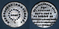 REVOLUTIONARY DOCUMENTS and WAR OF 1870 Révolution de Les gardes nationaux de Lille. Médaille étain. 38 mm -