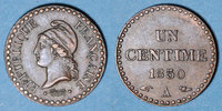 FRENCH MODERN COINS 1 centime 2e république (1848-1852). -
