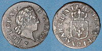 FRENCH ROYAL COINS Liard Louis XV (1715-1774). à la vieille tête Strasbourg -