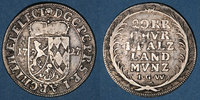 GERMANY before 1870 20 kreuzer Palatinat-Neubourg. Charles Philippe (1716-42). IGW -