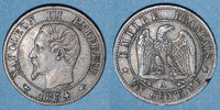 FRENCH MODERN COINS 1 centime 2e empire (1852-1870). tête nue -