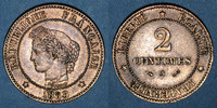 FRENCH MODERN COINS 2 centimes 3e république (1870-1940). Cérès -