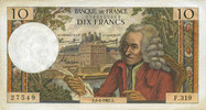 NOTES OF THE BANQUE DE FRANCE 10 francs Banque de France. Billet. Voltaire, -