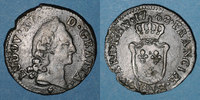 FRENCH ROYAL COINS 1/2 sol Louis XV (1715-1774). d'Aix & -