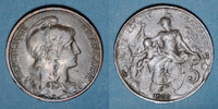 FRENCH MODERN COINS 5 centimes 3e république (1870-1940). Dupuis, -
