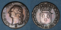 FRENCH ROYAL COINS Sol Louis XVI (1774-1793). Sol Héron. 1er semestre -